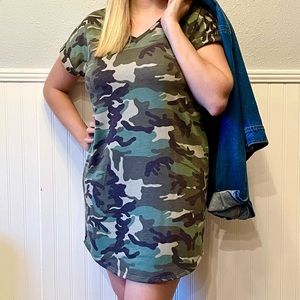 Women’s Camo T-Shirt Dress